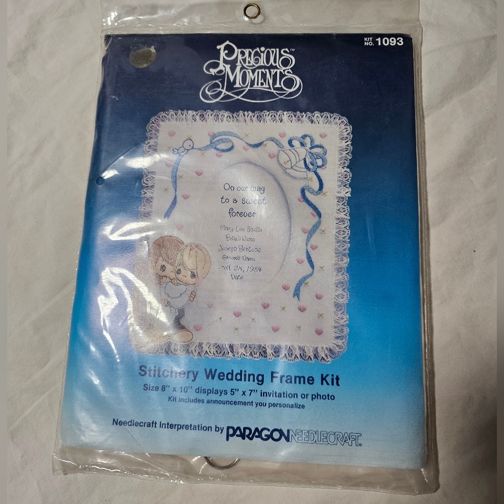 Precious Moments Needlecraft Wedding Frame Kit